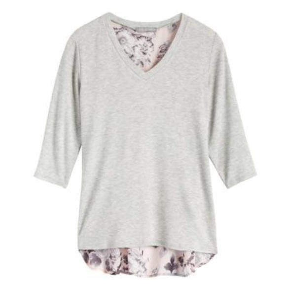 Loveappella Tops - LOVEAPPELLA Stitch Fix Lolla Split Back Floral Top
